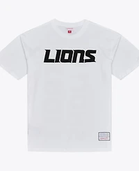 Mitchell & Ness Men's White Detroit Lions Monochrome T-Shirt