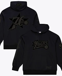 Mitchell & Ness Men's Black Philadelphia 76ers Phantom Fleece Hoodie
