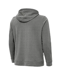 Antigua Men's Heather Black Philadelphia Eagles Effortless Full-Zip Hoodie Jacket