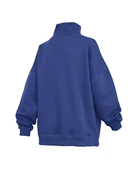 Pressbox Women's Royal Florida Gators Oversized Mock Neck Sweatshirt