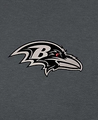 Antigua Men's Charcoal Baltimore Ravens Brushed Carbon Victory Pullover Hoodie