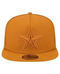 New Era Men's Brown Dallas Cowboys Color Pack A-Frame 59FIFTY Fitted Hat