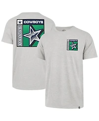 '47 Brand Men's Heather Gray Dallas Cowboys Chrome Plate Franklin T-Shirt