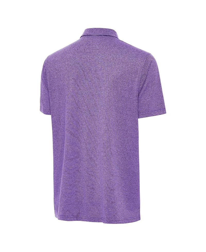 Antigua Men's Heather Purple Minnesota Vikings Scheme Polo Shirt