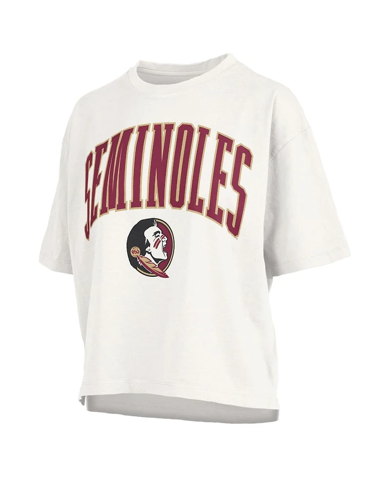 Pressbox Women's White Florida State Seminoles Nelson T-Shirt