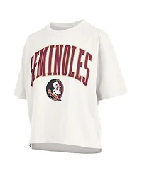 Pressbox Women's White Florida State Seminoles Nelson T-Shirt