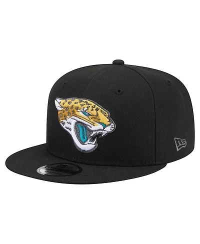 New Era Men's Black Jacksonville Jaguars 9FIFTY Snapback Hat