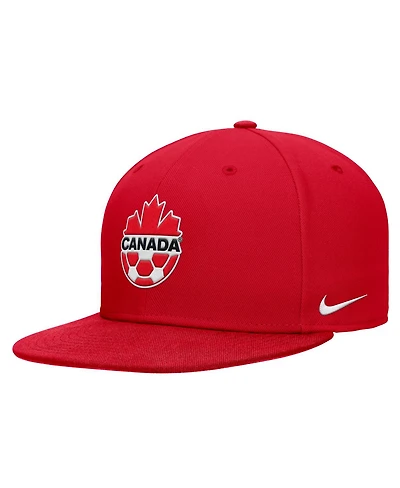 Nike Big Boys and Girls Red Canada Soccer Pro Dri-fit Snapback Hat