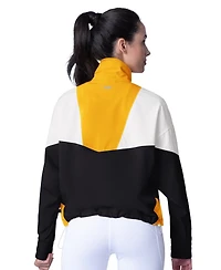 Msx By Michael Strahan Women's Black/Gold Pittsburgh Penguins Tessa Full-Zip Jacket