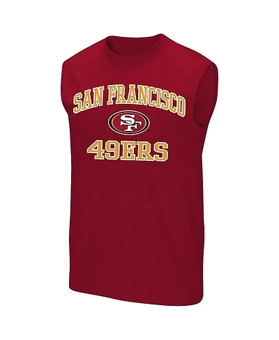 Fanatics Men's Scarlet San Francisco 49ers Big Tall Hart Soul Muscle Tank Top