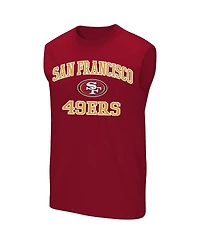 Fanatics Men's Scarlet San Francisco 49ers Big Tall Hart Soul Muscle Tank Top