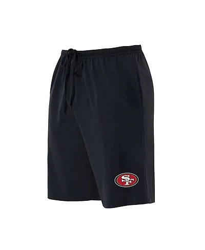 Concepts Sport Men's Black San Francisco 49ers Big Tall Fleece Lounge Shorts