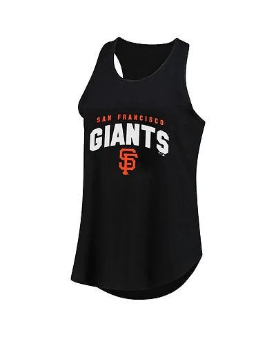 Fanatics Women's Black San Francisco Giants Plus Wordmark Racerback Scoop Neck Tank Top