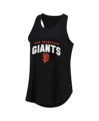 Fanatics Women's Black San Francisco Giants Plus Wordmark Racerback Scoop Neck Tank Top