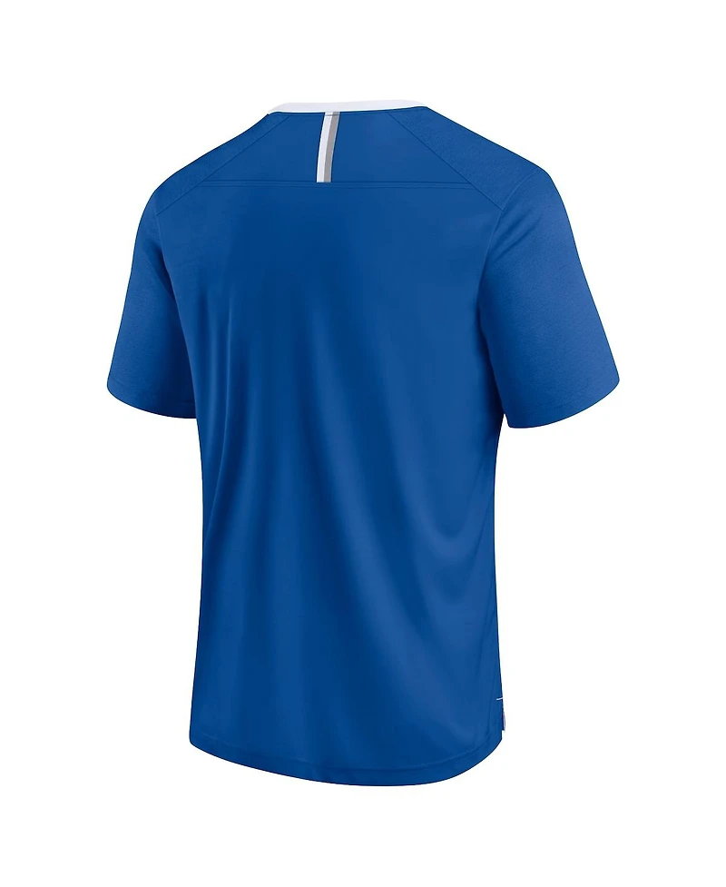 Fanatics Men's Royal Indianapolis Colts Defender Fade Slant T-Shirt