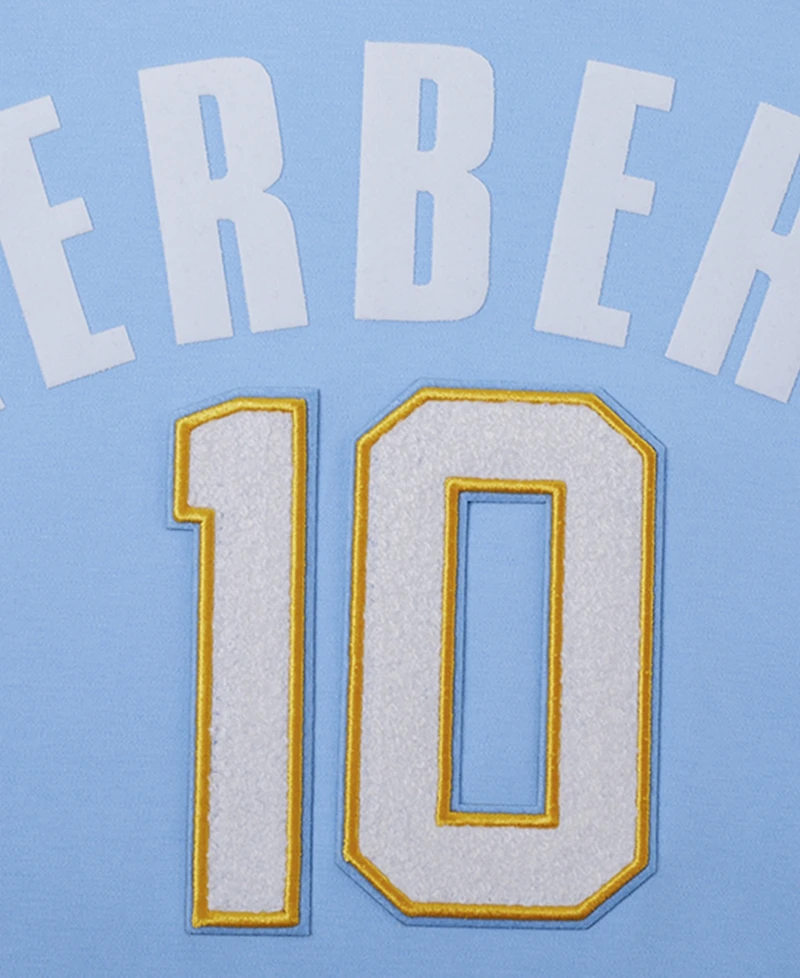 Pro Standard Men's Justin Herbert Powder Blue Los Angeles Chargers Player Name Number Hoodie T-Shirt