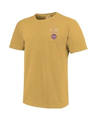 Image One Men's and Women's Gold Lsu Tigers Comfort Colors Campus Alumni T-Shirt