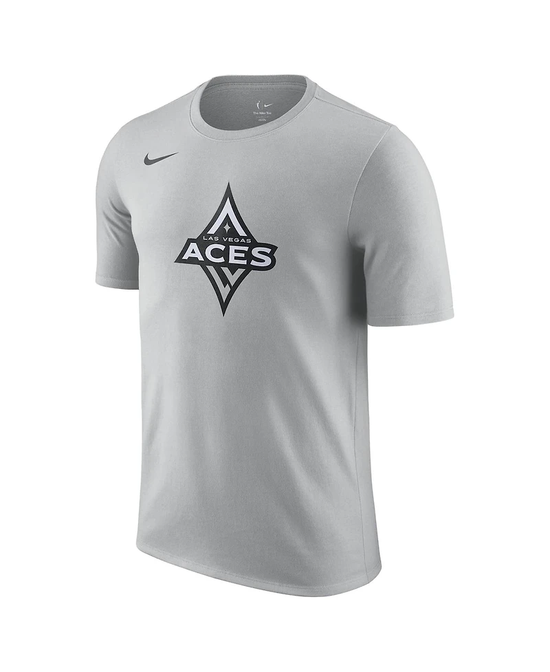 Nike Men's and Women's Silver Las Vegas Aces Essential Logo Dri-fit T-Shirt