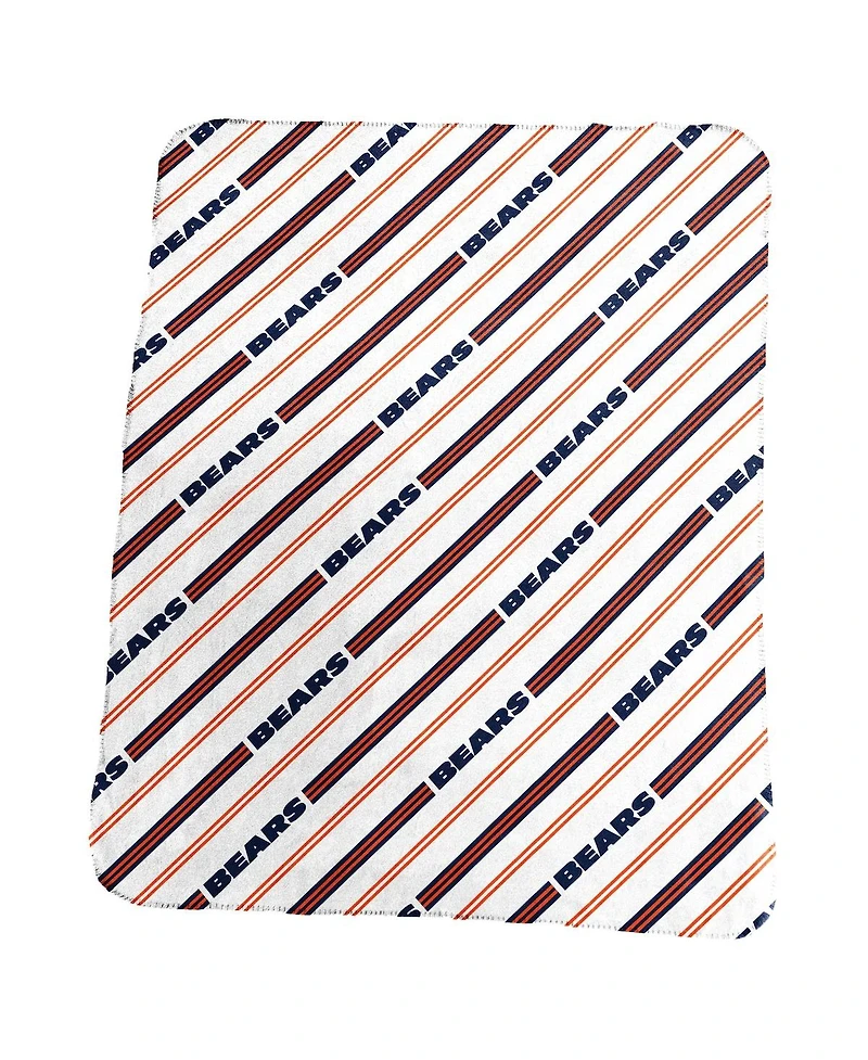 Logo Brands Chicago Bears 50" x 60" Classic Vertical Stripe Fleece Throw Blanket
