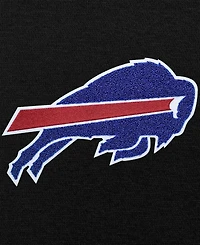 Antigua Men's Black Buffalo Bills Victory Chenille Pullover Hoodie