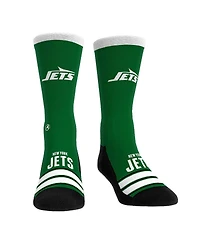 Rock Em Socks Men's and Women's New York Jets Gametime Stripe Crew