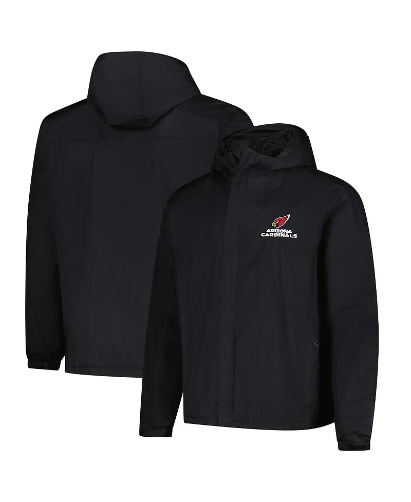 Dunbrooke Men's Black Arizona Cardinals Tropic Waterproof Packable Full-Zip Hoodie Jacket