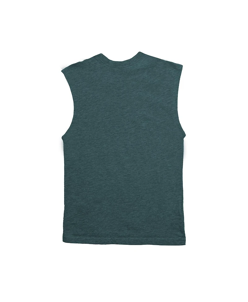 Wes & Willy Big Boys and Girls Heather Midnight Green Philadelphia Eagles Muscle Tank Top