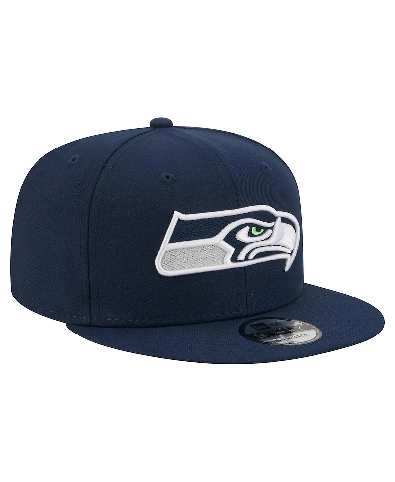 New Era Men's Navy Seattle Seahawks 9FIFTY Snapback Hat