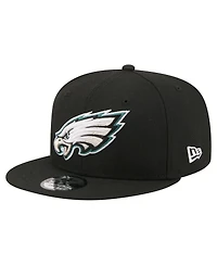 New Era Men's Black Philadelphia Eagles 9FIFTY Snapback Hat
