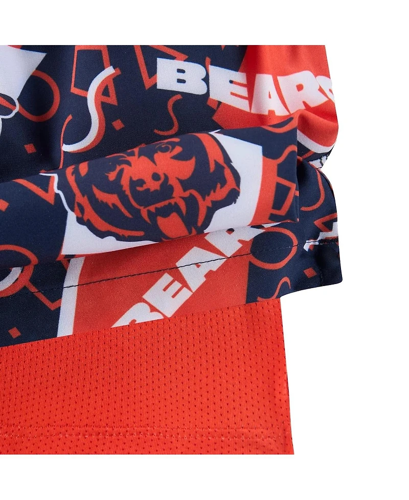 Chubbies Men's Navy Chicago Bears Game Day Fit Classic Lined Swim Trunks