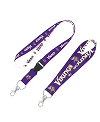 Wincraft Minnesota Vikings 2-Pack Lanyard with Detachable Buckle Key Strap Set