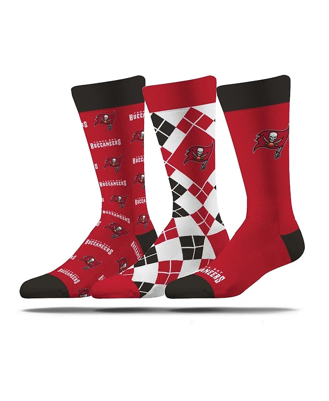 Strideline Men's and Women's 3-Pack Tampa Bay Buccaneers Business Knit Crew Socks