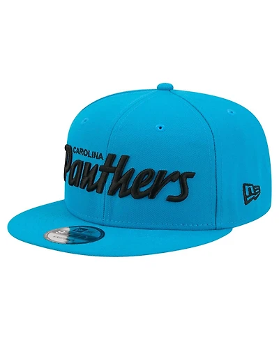 New Era Men's Blue Carolina Panthers Core Team Script 9FIFTY Snapback Hat