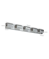 Busdays 5 Light Led Modern Bathroom Vanity Lighting Over Mirror Bath Wall Light Fixture