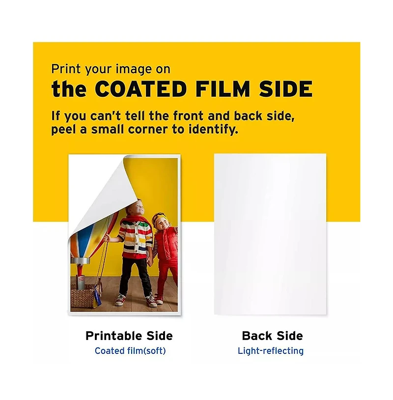Printers Jack Iron On Heat Transfer Paper for White and Light Fabrics - A4 (8.3x11.7 in), 20 Sheets