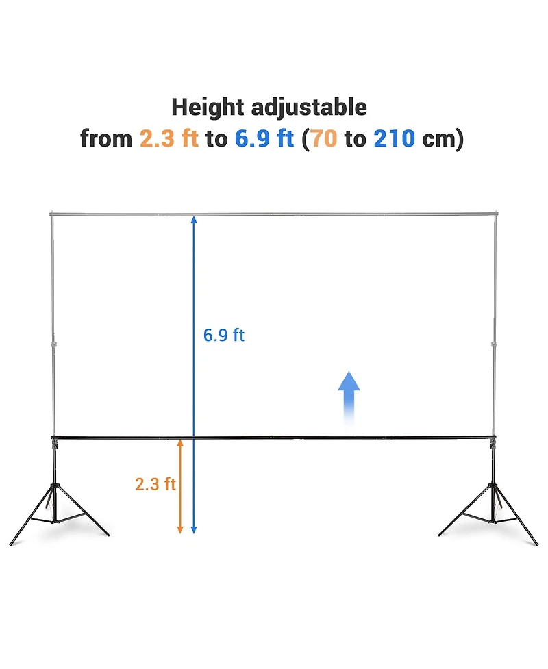 Yescom 10 Sets of 7x10 Feet Backdrop Stand Party Decoration Baby Shower Backdrop Support
