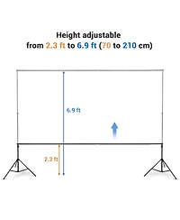 Yescom 10 Sets of 7x10 Feet Backdrop Stand Party Decoration Baby Shower Backdrop Support