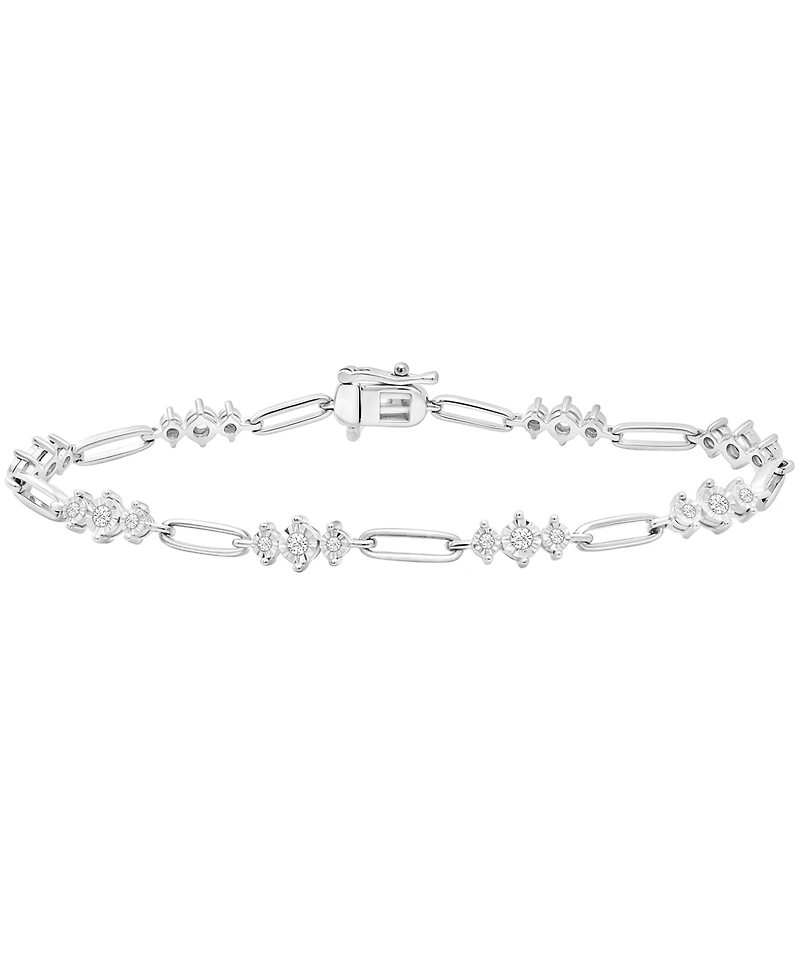 Macy's Diamond (1/2 ct. t.w.) Bracelet in Sterling Silver