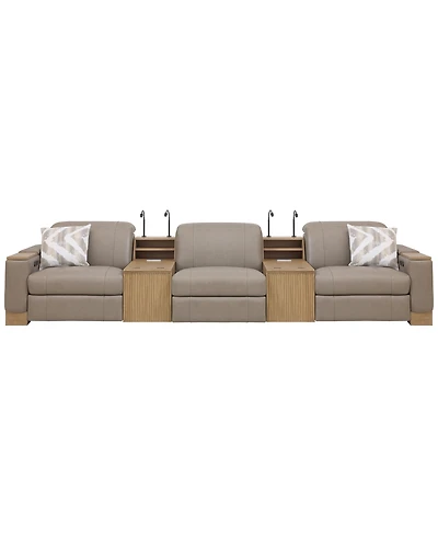 Maxyne 5-Piece Power Reclining Sofa with 2 Consoles Set