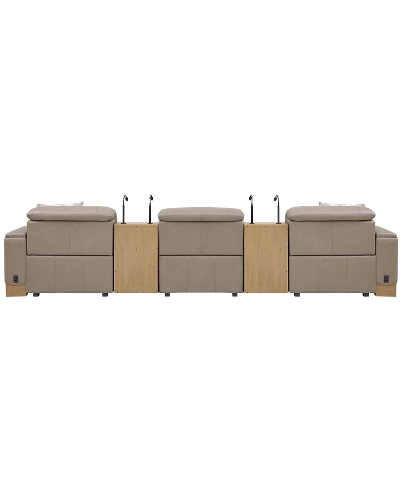 Maxyne 5-Piece Power Reclining Sofa with 2 Consoles Set