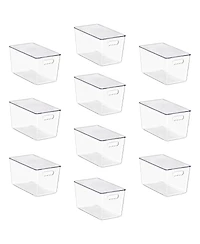 Sorbus Pack X-Large Stackable Storage Containers with Lids for Kitchen, Pantry