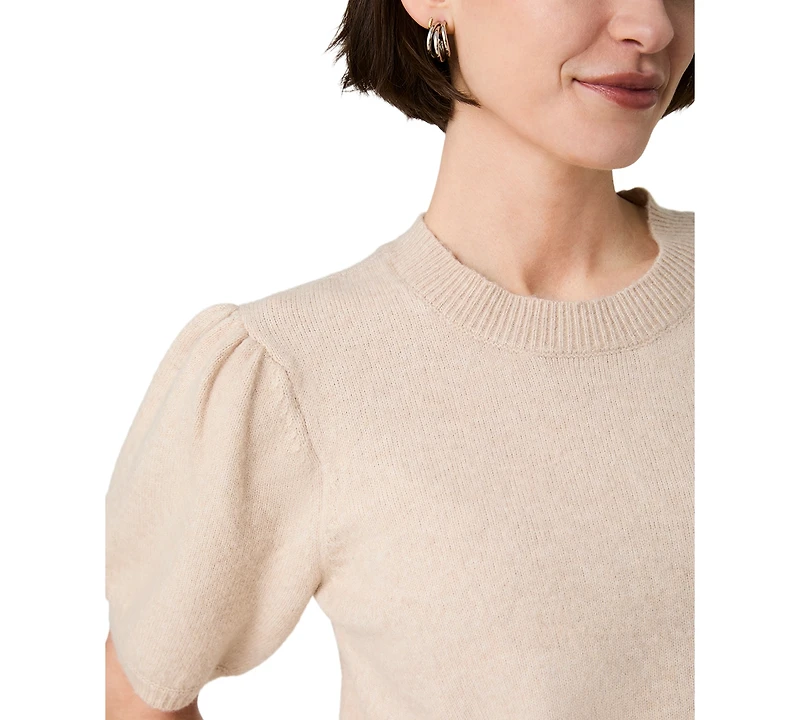 French Connection Women's Yulia Knit Puff-Sleeve Top