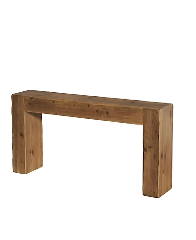 Slickblue Modern Wood Console Table 63 Inch for Entryway and Sofa Back