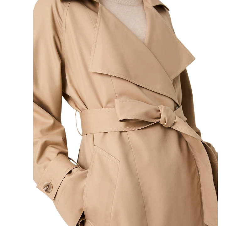 French Connection Women's Trench Twill Button-Front Raglan Jacket