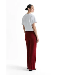 Scalpers Women's Set Pointelle Knit Pant