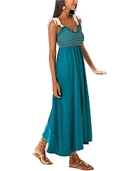 Cupshe Women's Vacation Drama Maxi Beach Dress