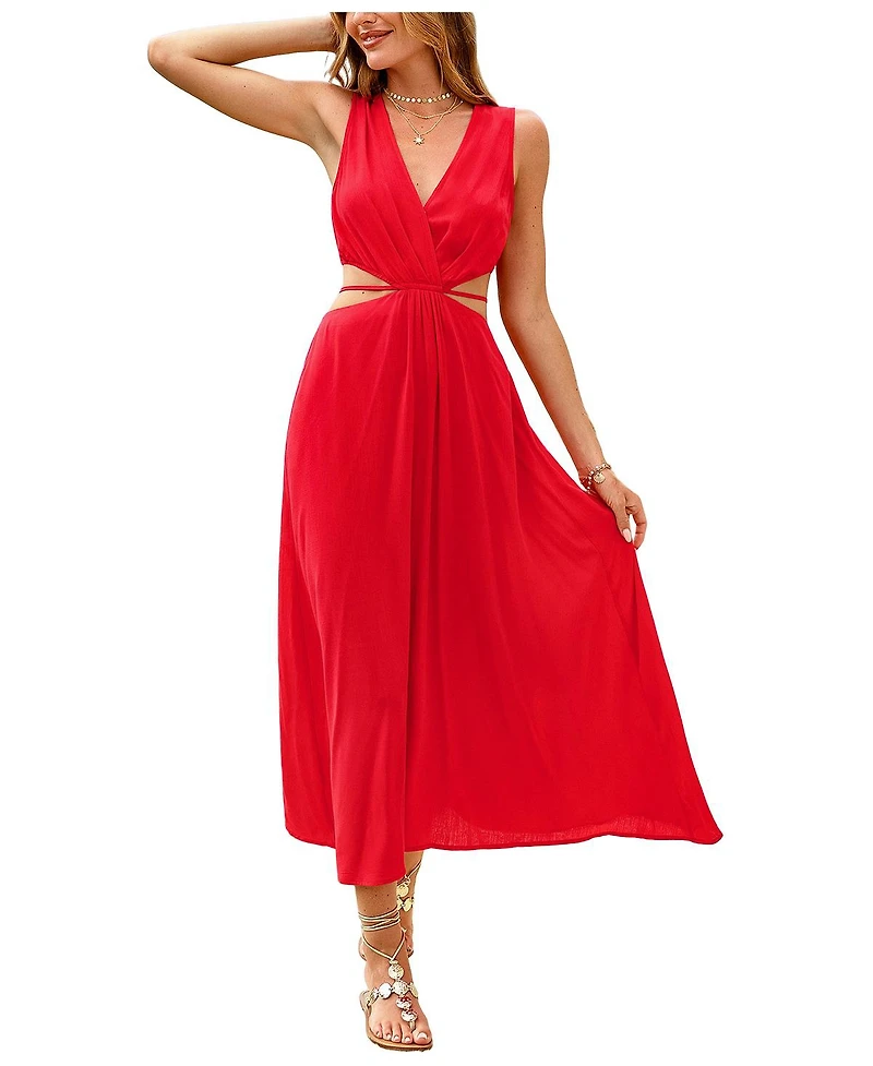 Cupshe Women's Beachside Reception Maxi Beach Dress