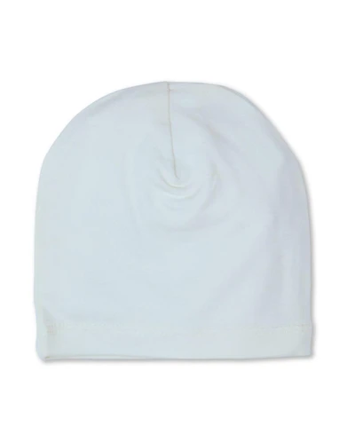 MeMoi Baby Girls Solid No Fold Cotton Blend Beanie