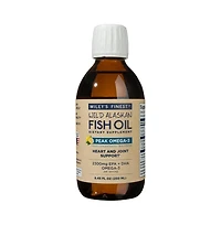 Wiley s Finest Wild Alaskan Fish Oil Peak Omega-3 Liquid Supplement - 2300mg Epa and Dha Omega-3s - Lemon Flavor