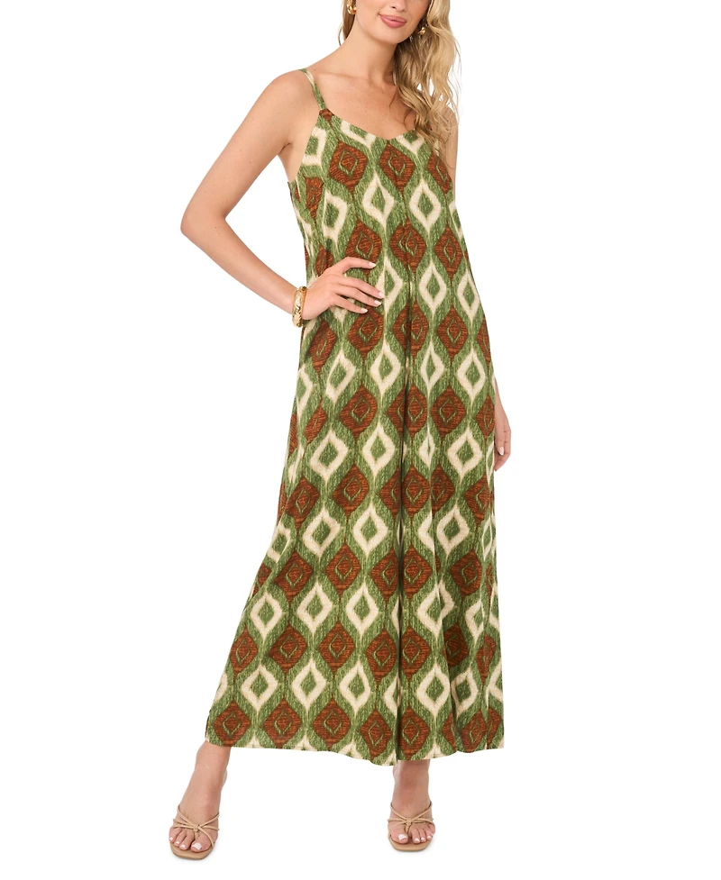 Vince Camuto Women's V-Neck Flared Jumpsuit